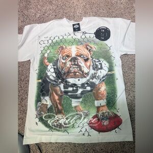 Bold Bulldog Graphic White T-Shirt